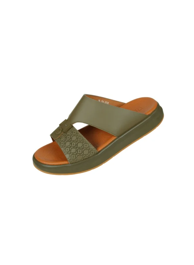 barjeel uno 008-3851 Barjeel Uno Mens Arabic Sandals BJ3 02 Olive